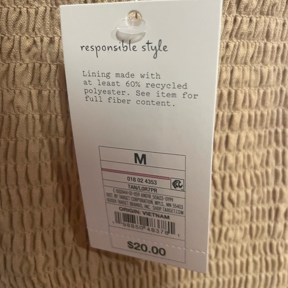 Tan Ruffle Crop Top - Picture 4 of 4